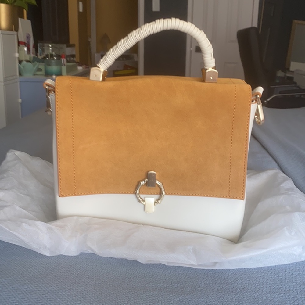 Zara Cream & Tan/Brown Purse